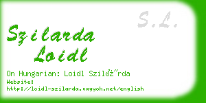 szilarda loidl business card